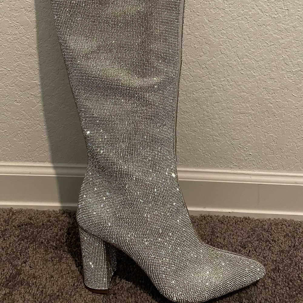 Phebe Over the Knee Rhinestone Boots